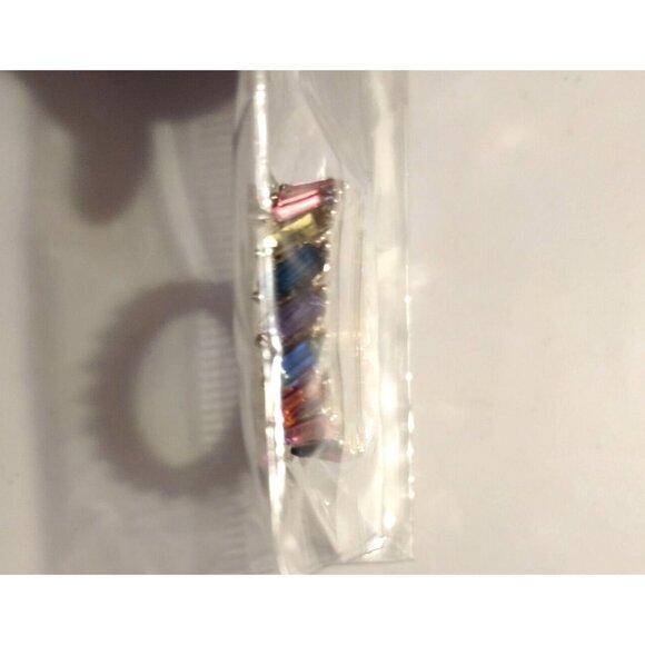 Gold-Tone Rainbow Crystal Eternity Band Ring Women's Jewelry-SIZE: 7-NEW - Picture 3 of 3